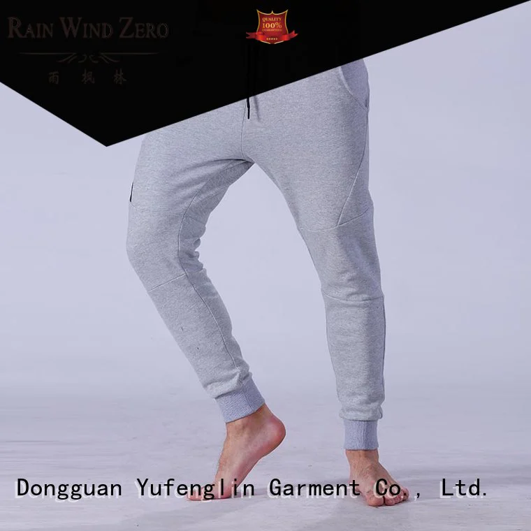 reliable men's grey jogger pants fit nylon fabric for sporting