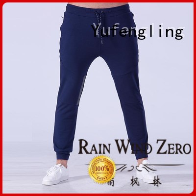 Yufengling durable mens jogger pants nylon fabric for training house