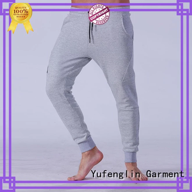 Yufengling durable mens joggers wrinkle free yoga room