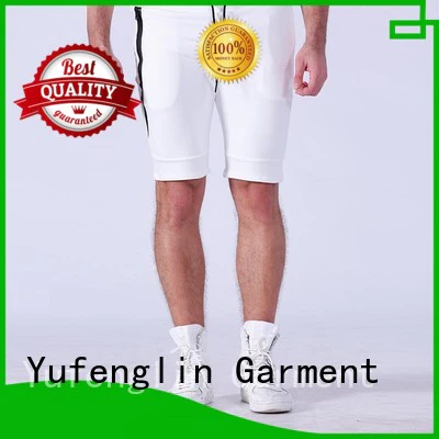 Yufengling plain gym shorts men o-neck