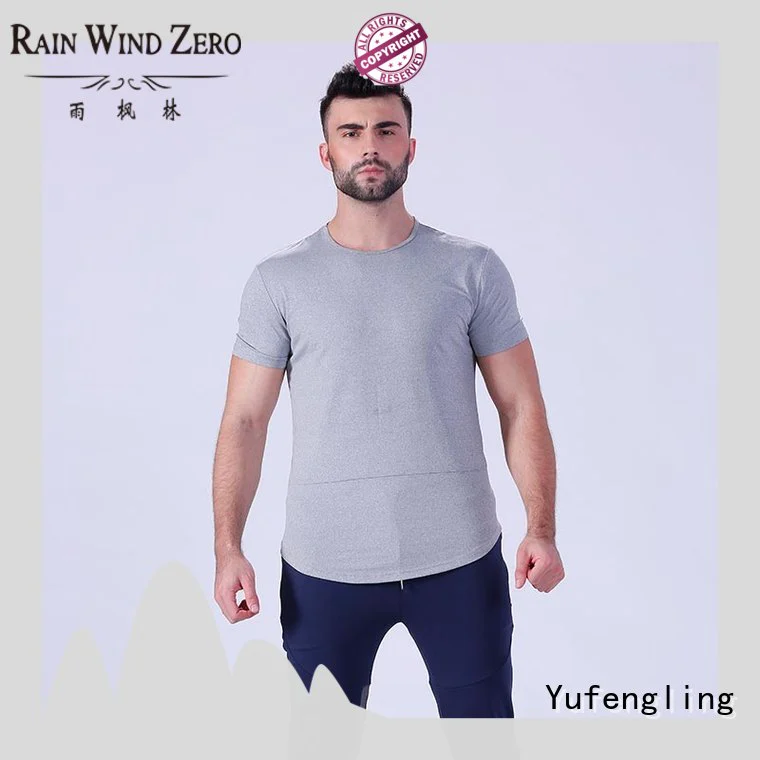 new men's fashion t shirts o-neck gymnasium Yufengling
