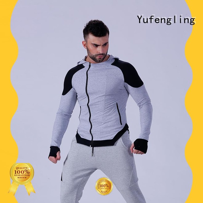 Yufengling mens gym hoodie tranning-wear yoga room