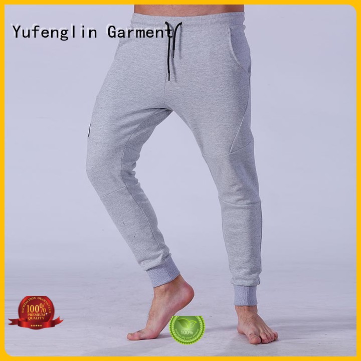 Yufengling durable mens slim jogger pants for-running in gym